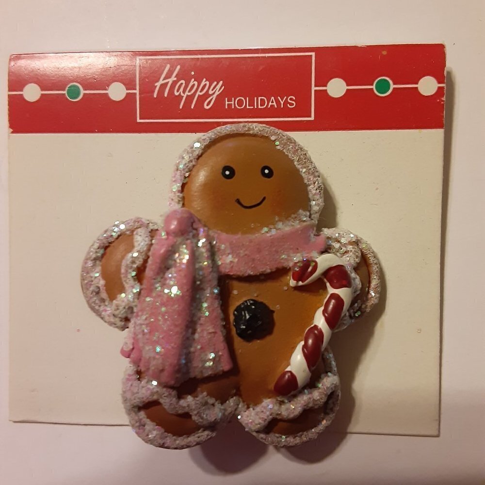 Gingerbread Brooch NEW